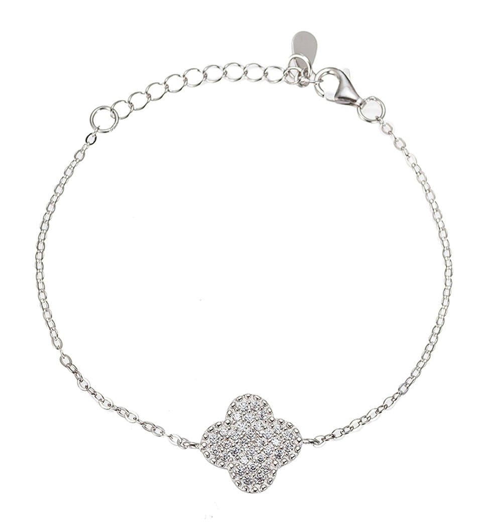 Four Clover Sterling Silver Bracelet £25
