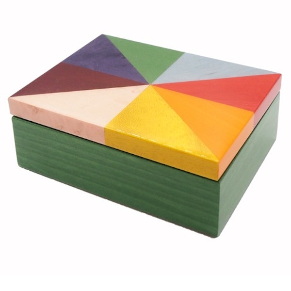 Matilda Goad Wooden Lacquer Rainbow Box, £110