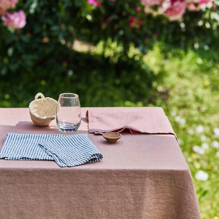 Rowen & Wren Plaster Pink Linen Tablecloth, £82