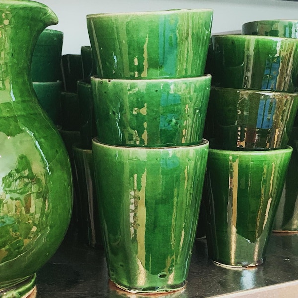 Ingifinds Green Ceramic Cup Medium, £18; Small, £15