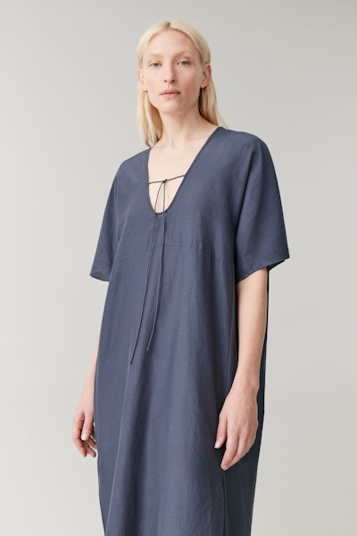 COS Cotton Mulberry Silk Kaftan Dress, £89