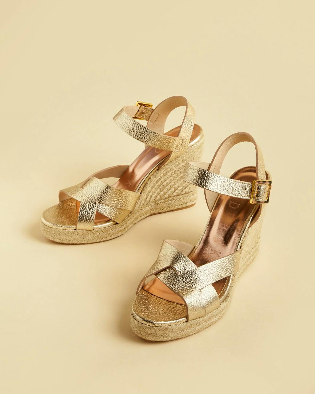 Ted Baker Selanam Metallic Espadrille Wedges, £99