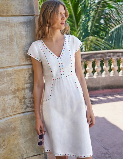 Boden Leandra Embroidered Dress, £90