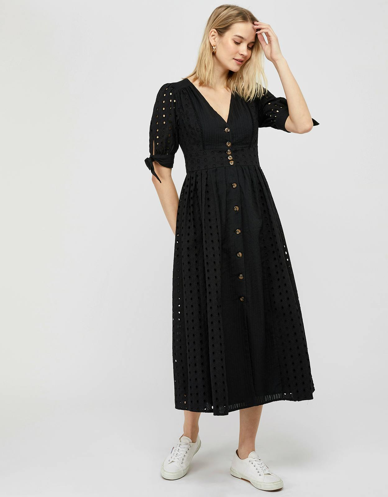 Monsoon Dolly Shiffli Midi Dress, £70