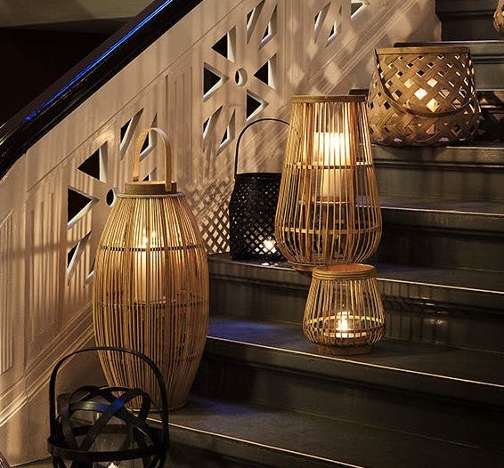 Amara Sahara Bamboo Lantern Large by Broste Copenhagen, £66