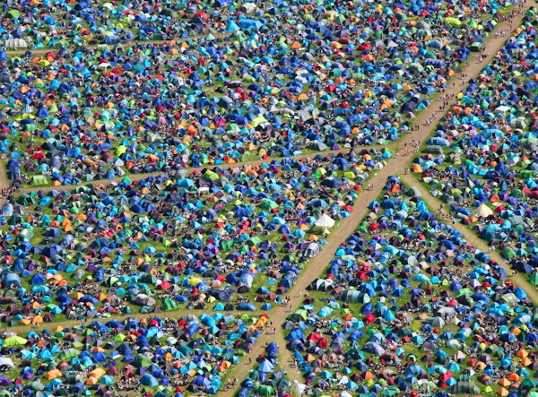 Tents at a festival