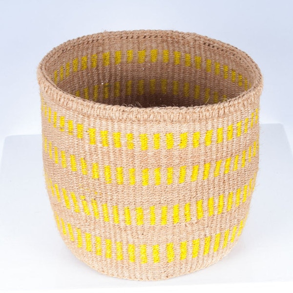 Etsy Njano, Yellow Stripe Basket, £25