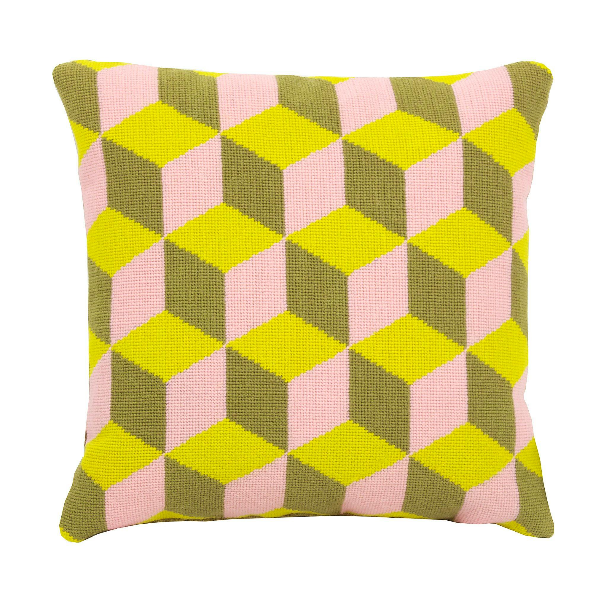 Fine Cell Work X Pentreath & Hall Pink And Yellow Cushion, £95