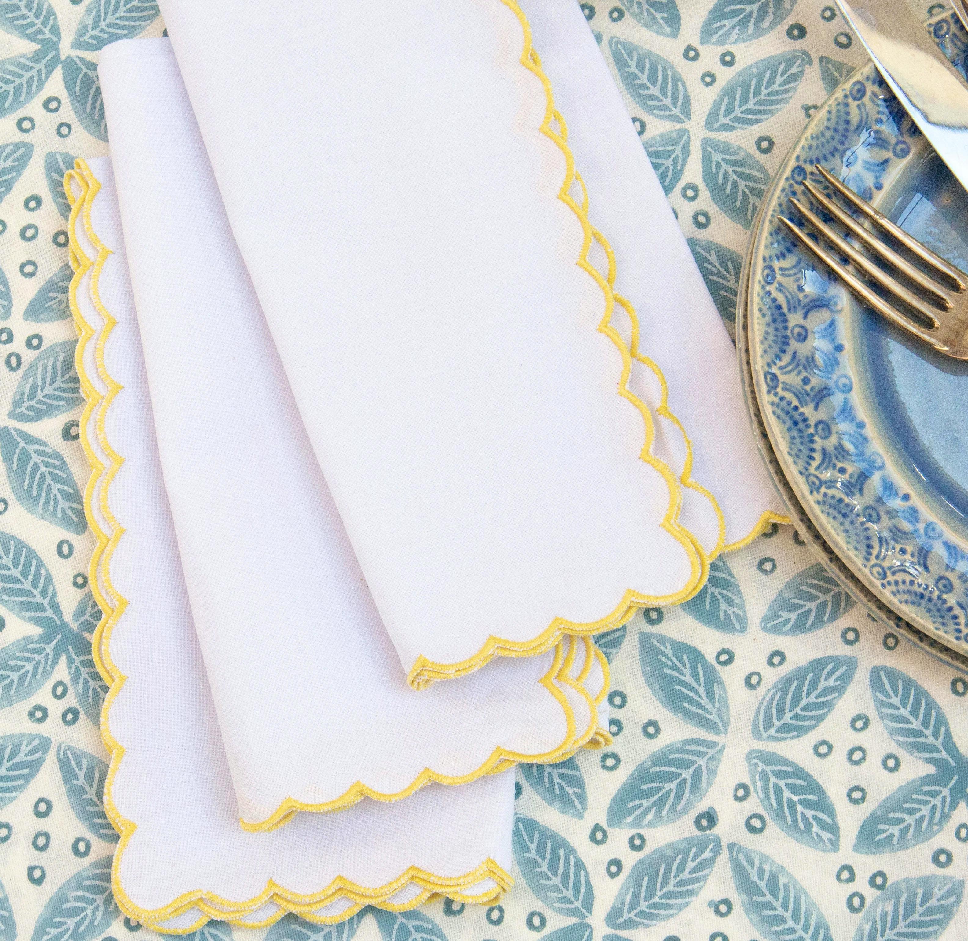 Sarah K Designs Scallop Napkin, £10