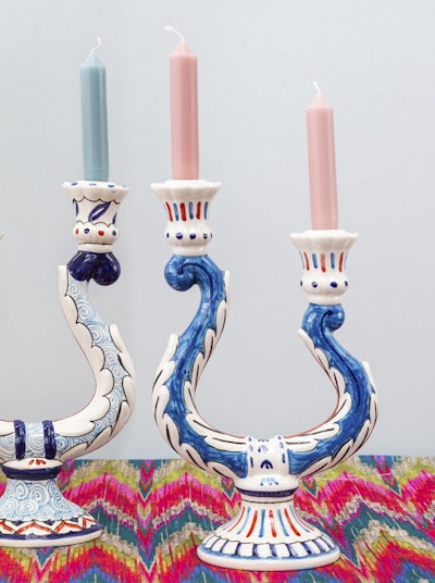 Amara Les Ottomans Ceramic Candle Holder, £200