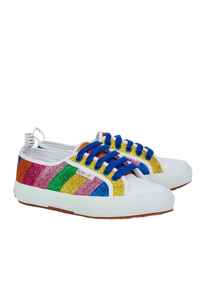 Mira Mikati Glitter Stripe Trainers, £280
