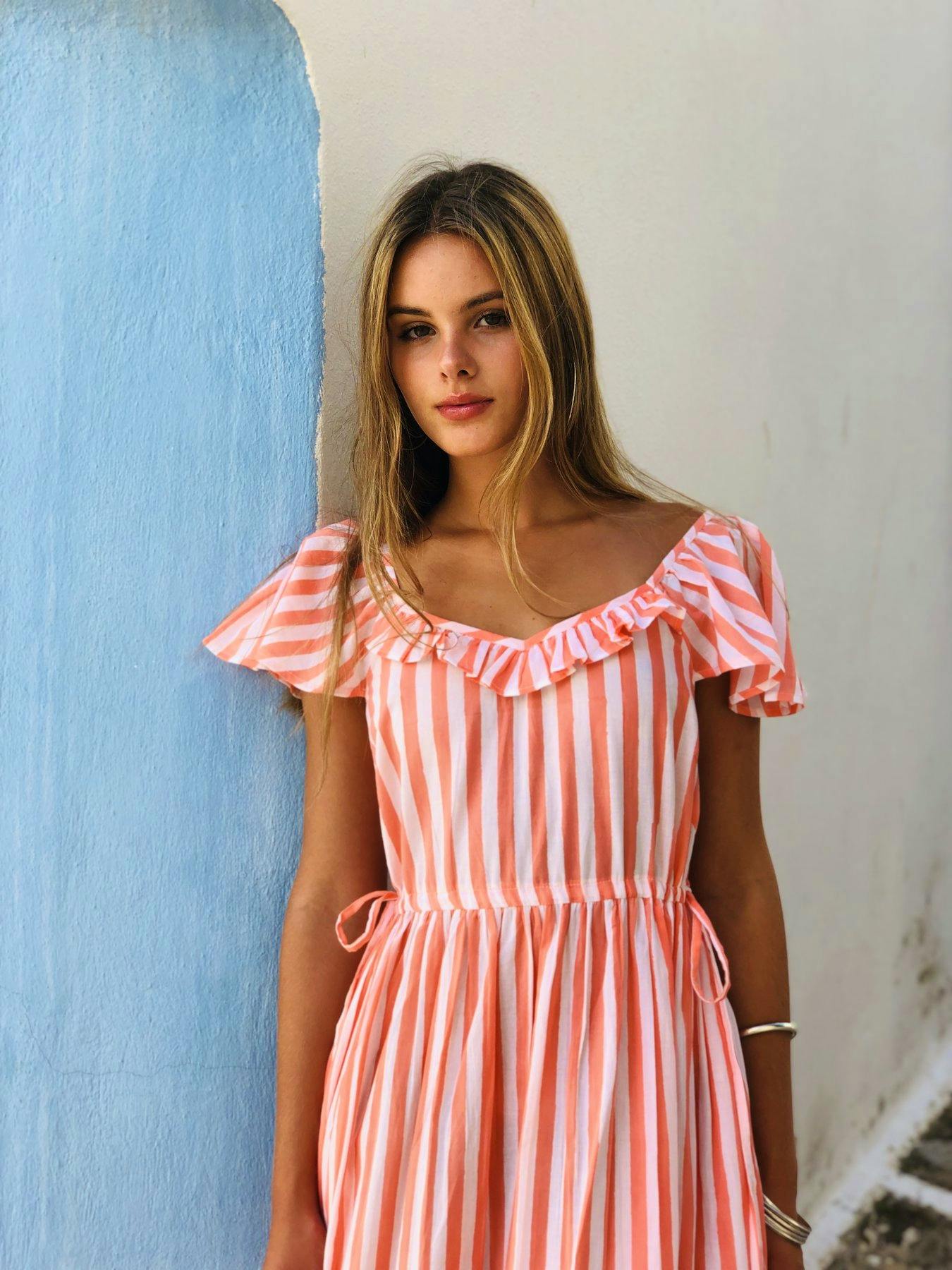 Pink City Prints Peach Madrid Dress, £170