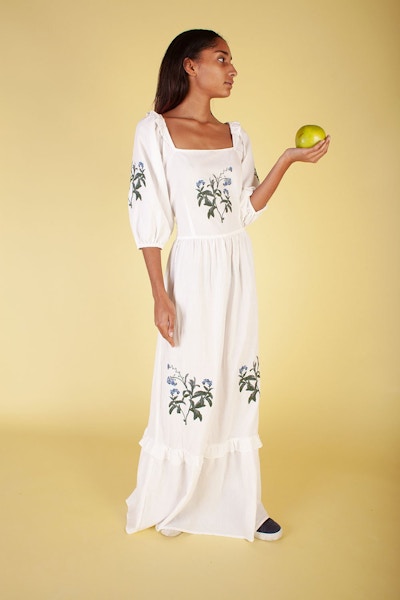 Meadows Bloom Dress White, £250