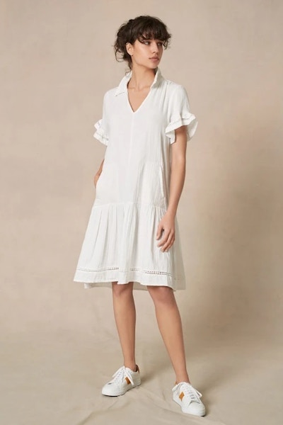 Me + Em Cotton Frill Sleeve Dress, £135