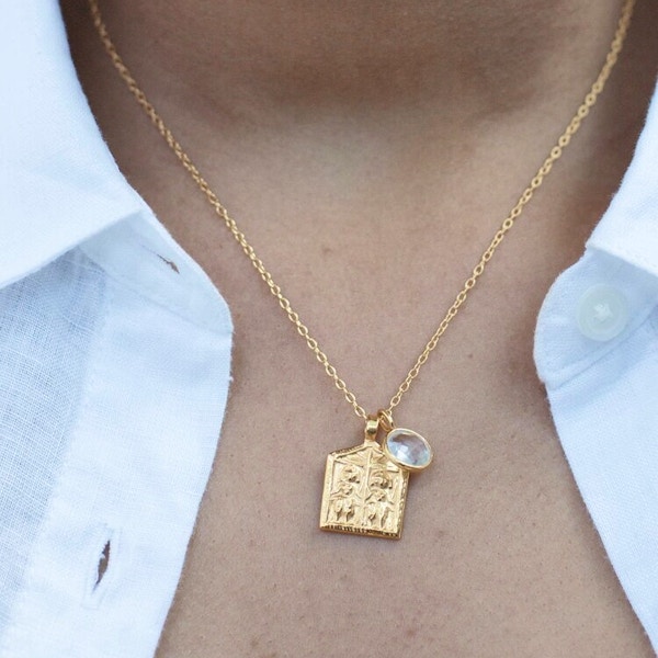 Goddess Charms: Charms, from £60 The Goddess Charm collection is perfect for layering. Available on a range of chain lengths, the pendant charms depict a range of classical goddesses – including the Goddesses of Magic, Protection and Creativity. The perfect talismanic gift, they can be paired with semi-precious ‘power stones’ for added meaning.