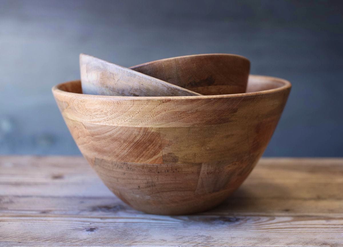 nkuku Indus Wooden Bowl, £40