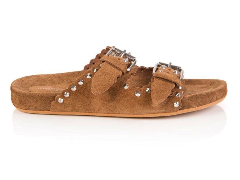 Air & Grace Tan Suede Studded Sandals, £99