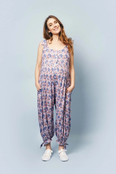 Clary & Peg Molly Jumpsuit in Abstract Print, £155