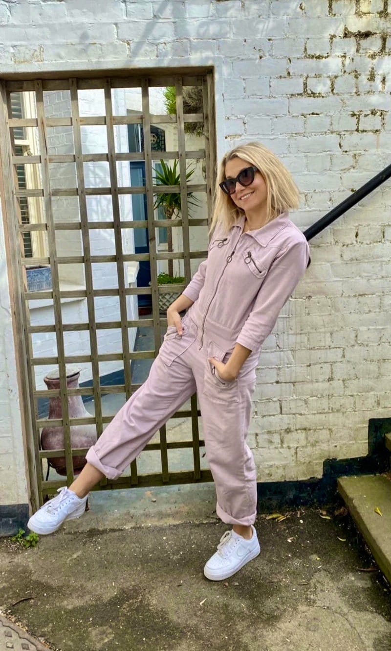 Rock The Jumpsuit Ziggy Boilersuit Pink, £285