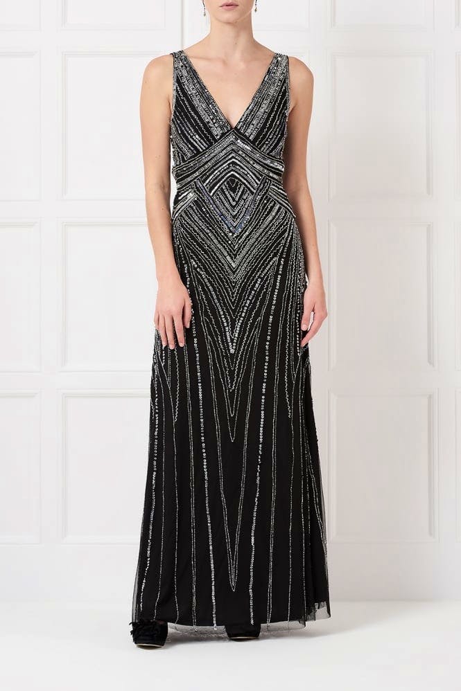 Pretty Eccentric Lamore Maxi Dress in Black, £269