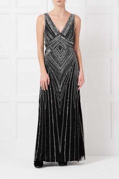 Pretty Eccentric Lamore Maxi Dress in Black, £269