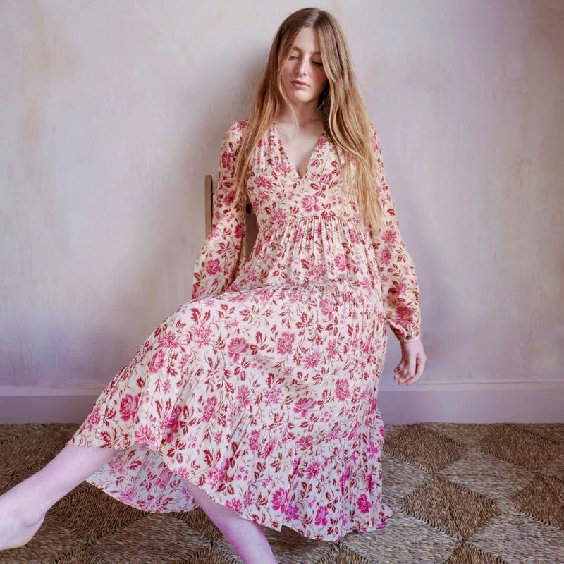 Cutter Brooks Salvador Silk Dress, NOW £218