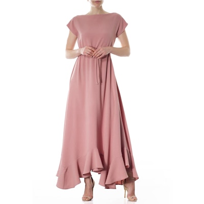 Wolf and Badger Arvee Dusty Pink Maxi Dress, £108