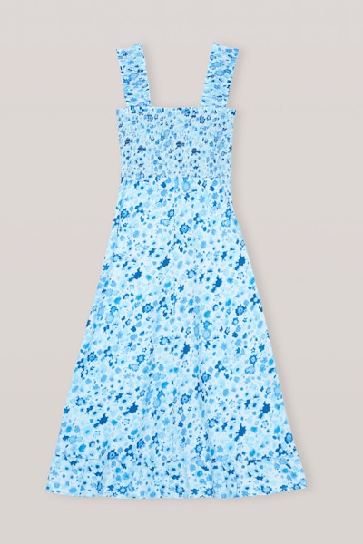 Ganni Printed Cotton Poplin Maxi Dress, £225