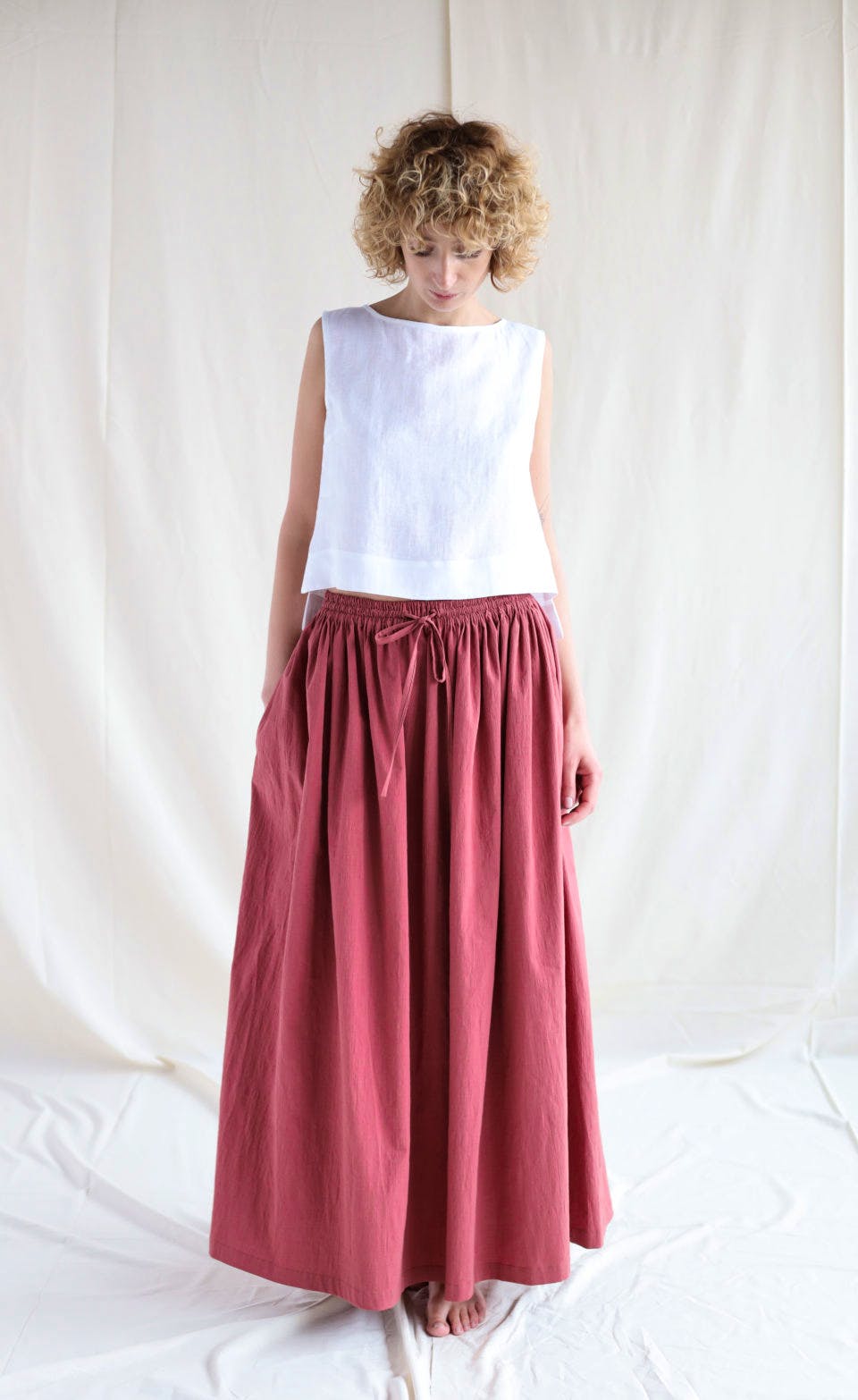 Off On Clothing Maxi Ruffled A-Line Cotton Skirt, €89
