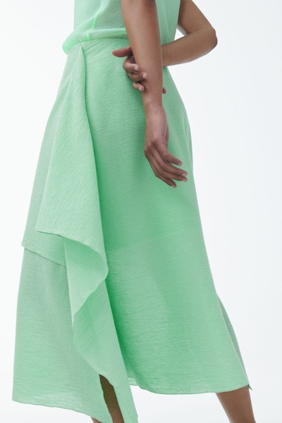 Cos Plisse Organic Cotton Double Layer Skirt, £89