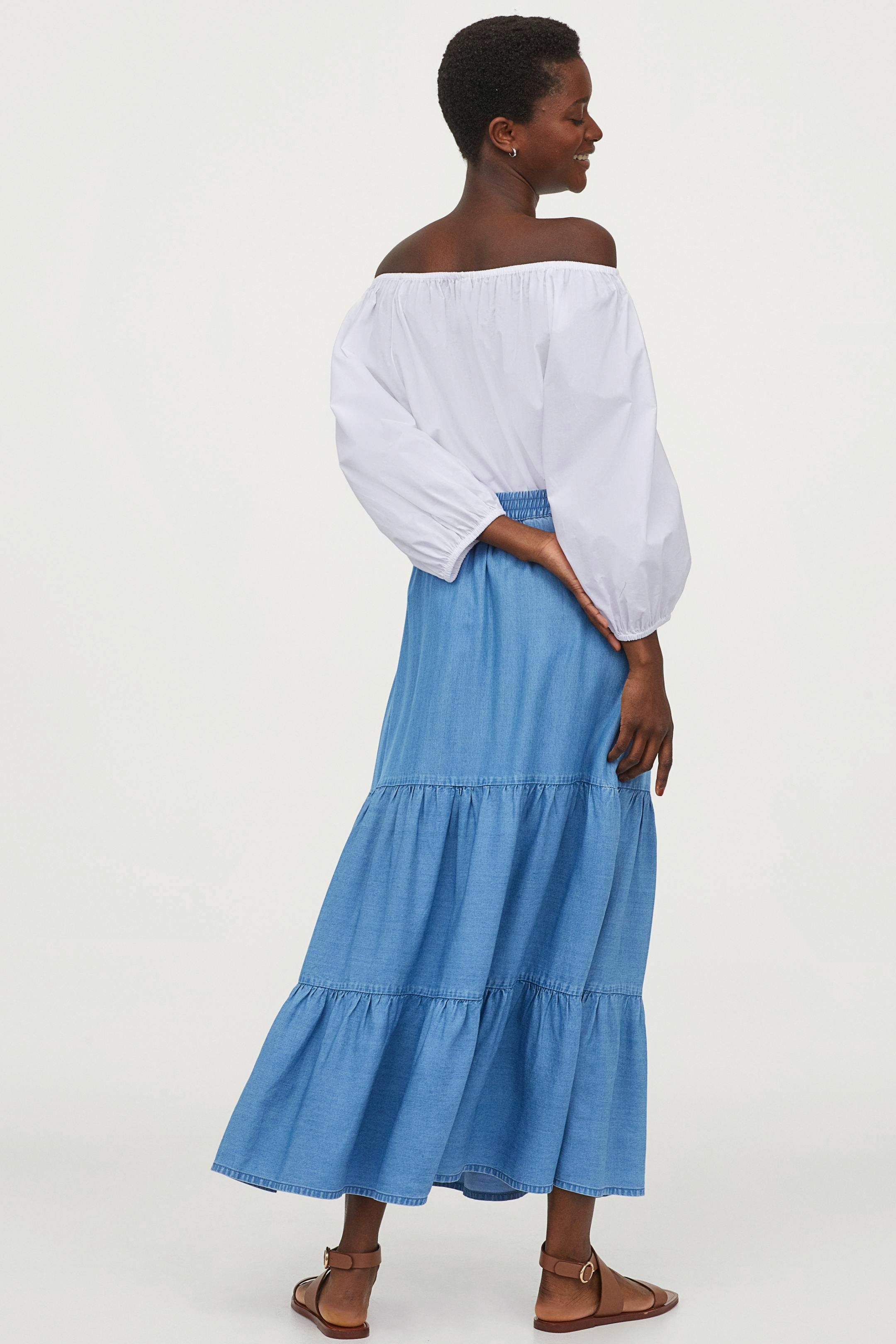 H&M Lyocell Maxi Skirt, £29.99