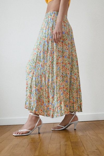 ZARA Wrinkled Effect Printed Skirt, £29.99