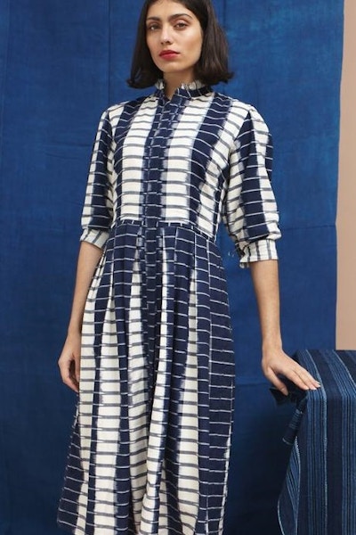 Daydress Isla Dress in Ikat Super-Stripe, £295