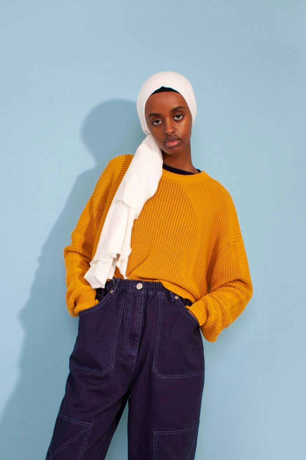 LF Markey Julius Knit Saffron, £120