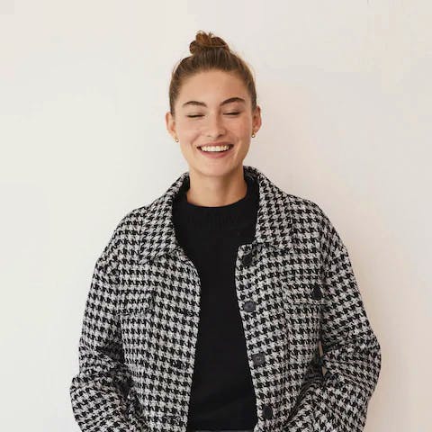 Mango Houndstooth Jacket, £59.99