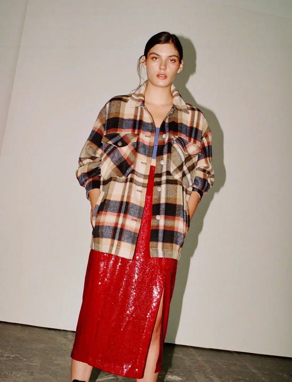 Zara Check Overshirt, £49.95