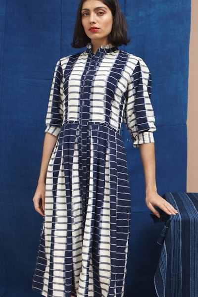 Daydress Isla Dress In Ikat Super-Stripe, £295
