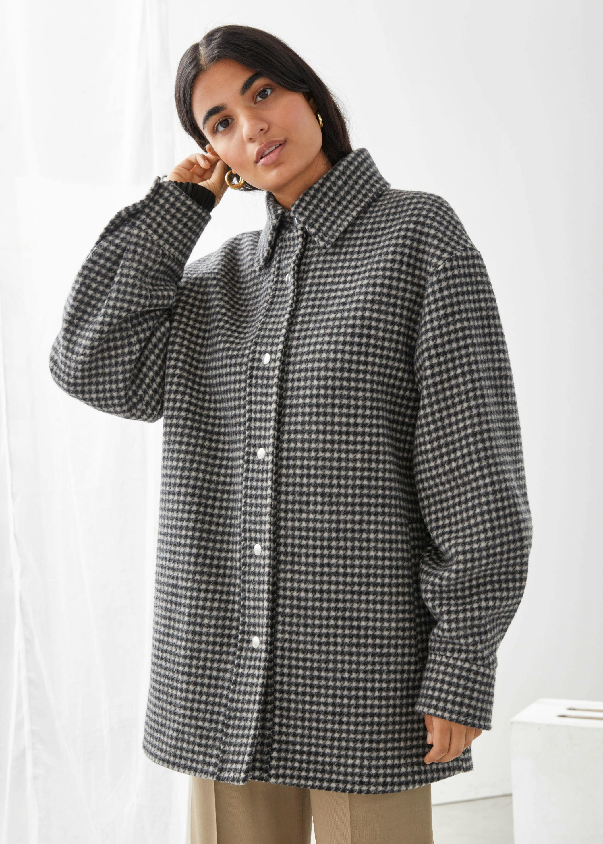 & Other Stories Oversized Recycled Wool Shirt Jacket, £175