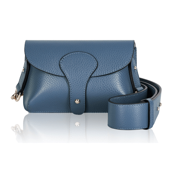 TLM Edit Saskia Leather Blue Body Bag, £40