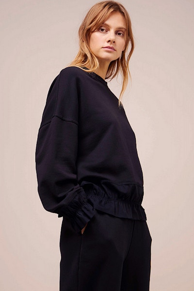 Plumo Black Ruffled Sweatshirt, £79
