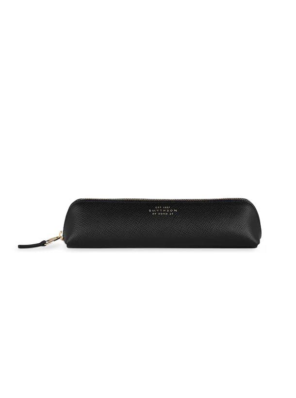 Smythson Black Panama Pencil Case, £165