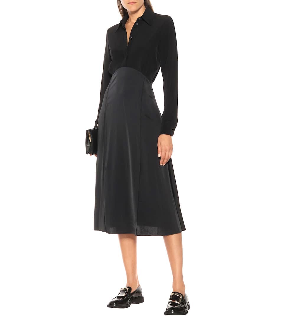 MyTheresa Victoria Victoria Beckham Satin Crepe Midi Dress, £395