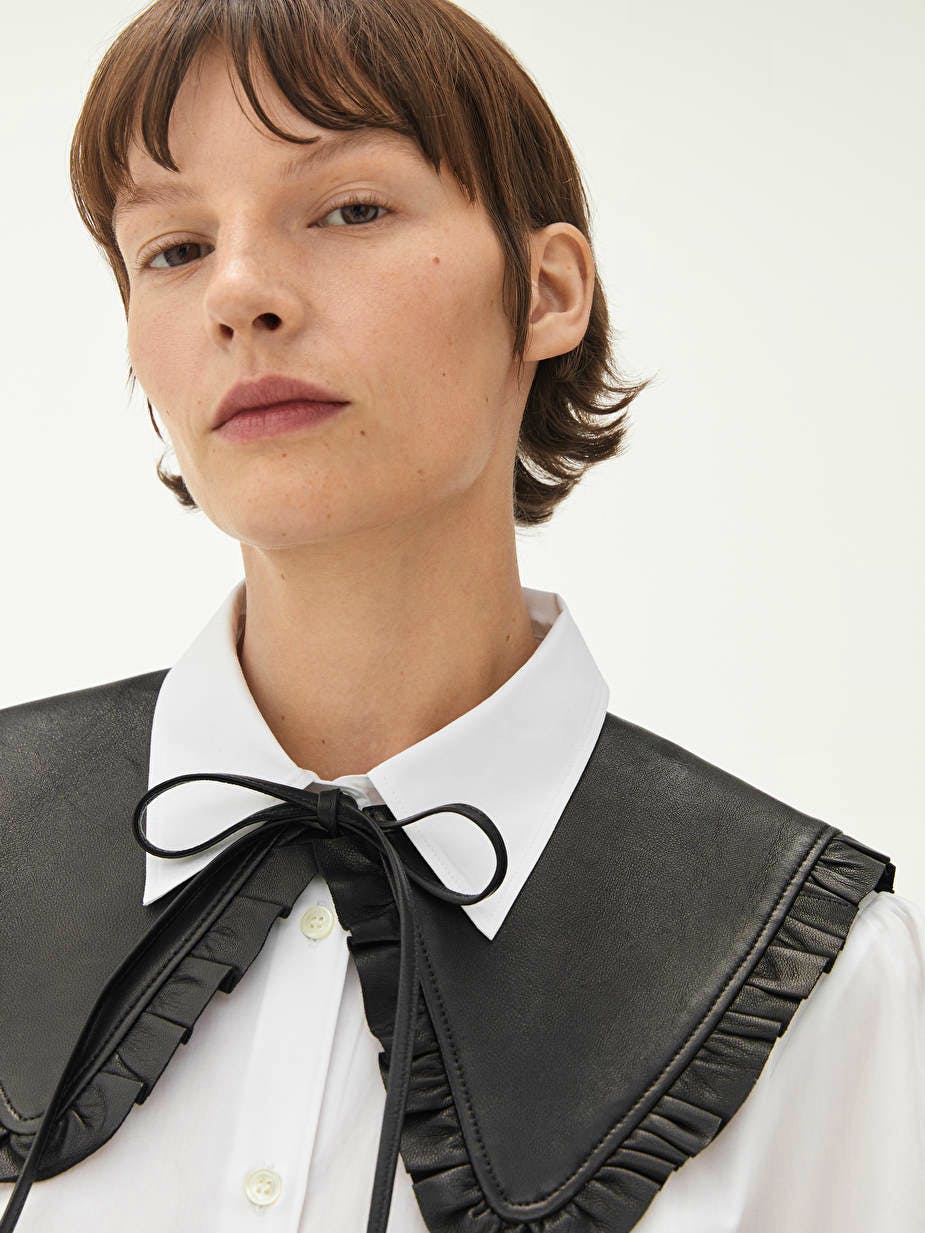 Arket Ruffled Leather Collar, £79