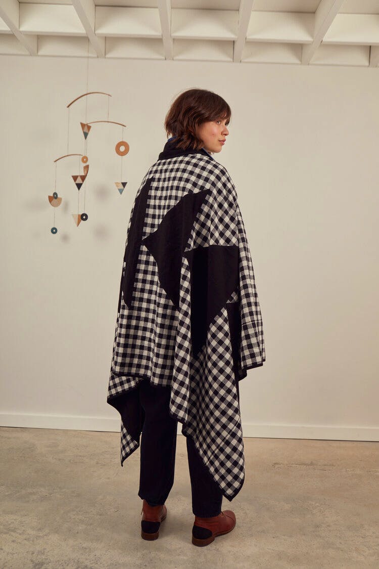 Sideline Whistle Patchwork Throw/ Scarf, £195