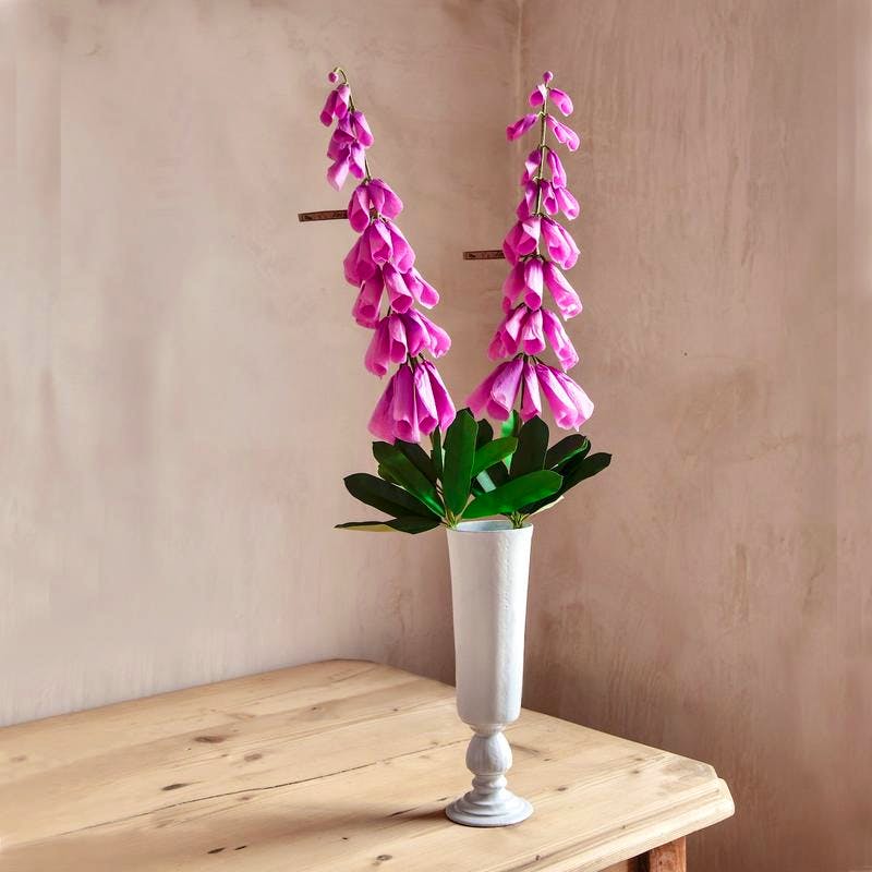 Cutter Brooks The Green Vase, Paper Fox Glove Flower Stems, £170