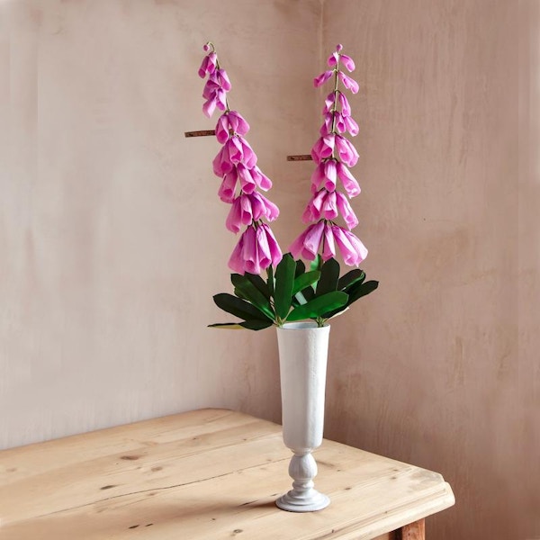 Cutter Brooks The Green Vase, Paper Fox Glove Flower Stems, £170