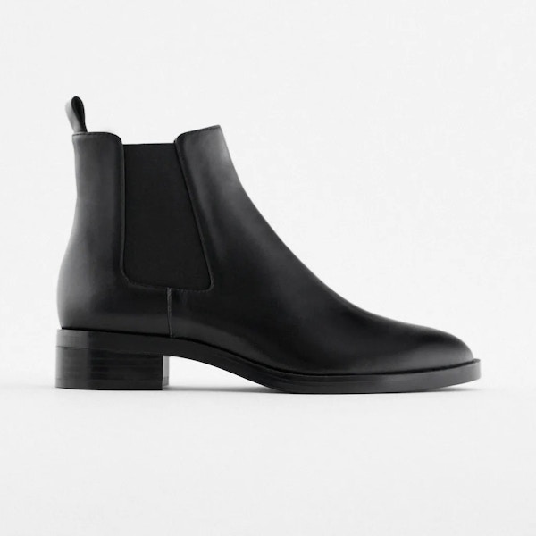 Zara Flat Leather Ankle Boots, £59.99