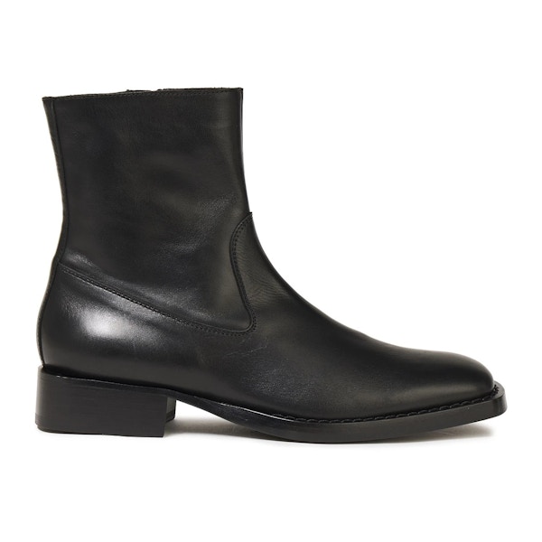 The Outnet Ann Demeulemeester Leather Ankle Boots, NOW £390
