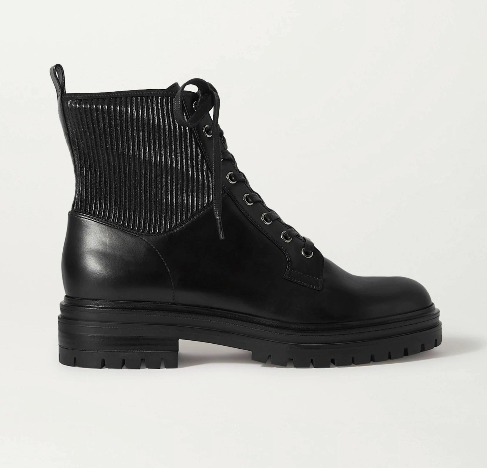 Net A Porter Gianvito Rossi Martis 40 Leather Ankle Boots. £825