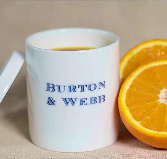 Burton & Webb Orange Beeswax Candle, £30